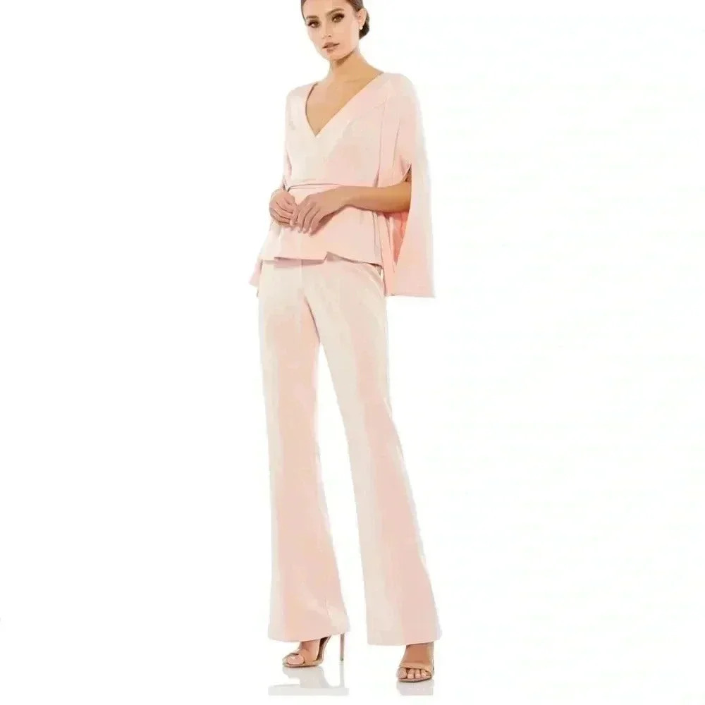 NWT Mac Duggal Pink Jumpstuit